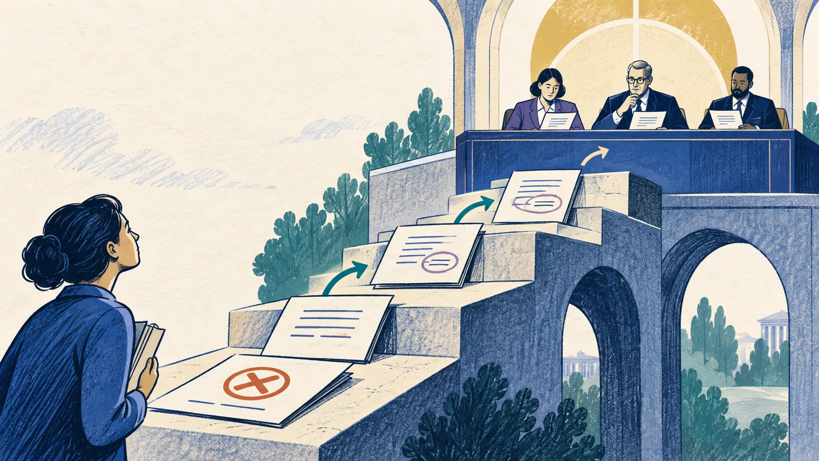 Editorial sketch illustrating Appeal