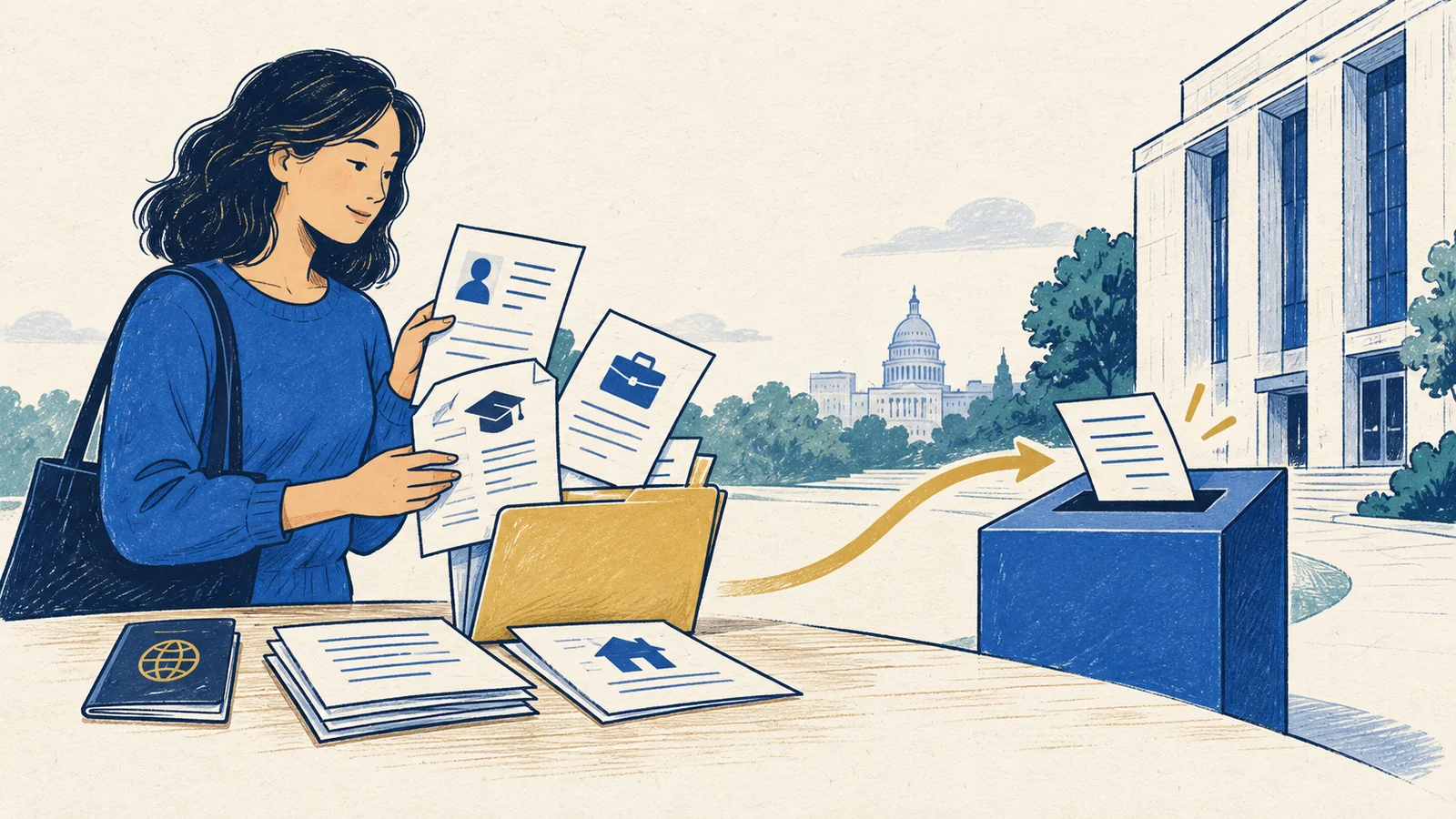 Editorial sketch illustrating Application