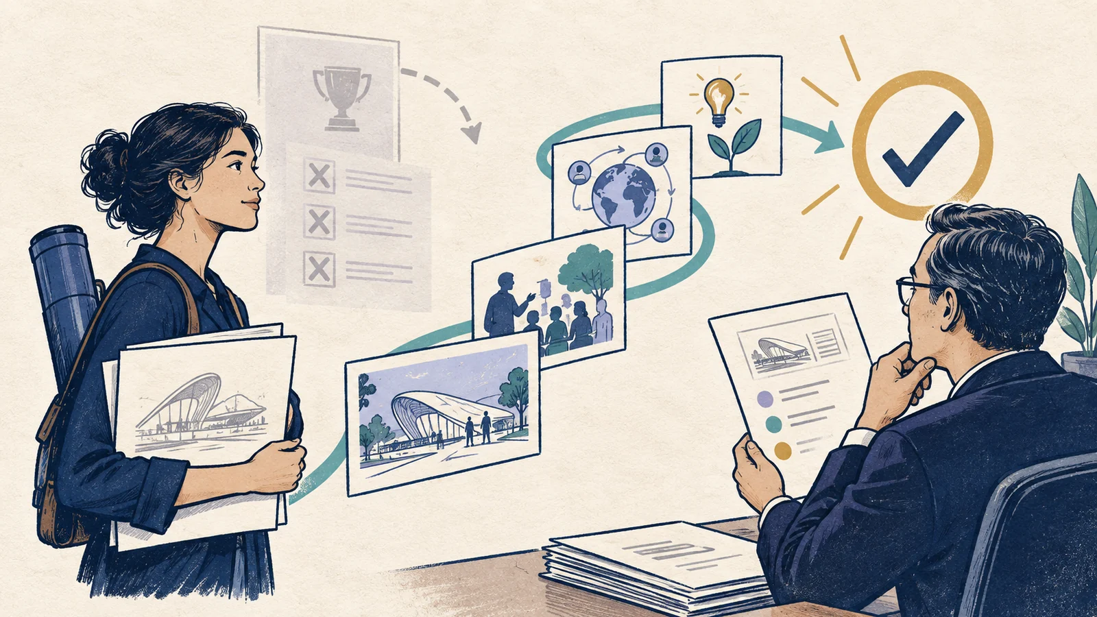 Editorial sketch illustrating Comparable Evidence