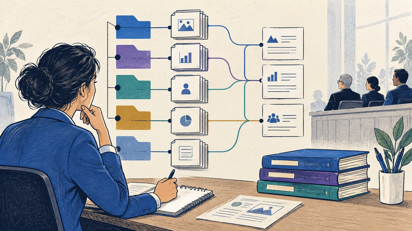 Editorial sketch illustrating Evidence Index