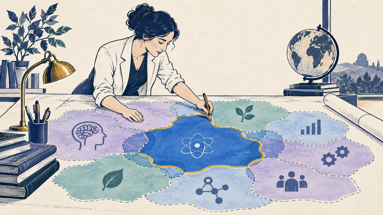 Editorial sketch illustrating Field of Expertise