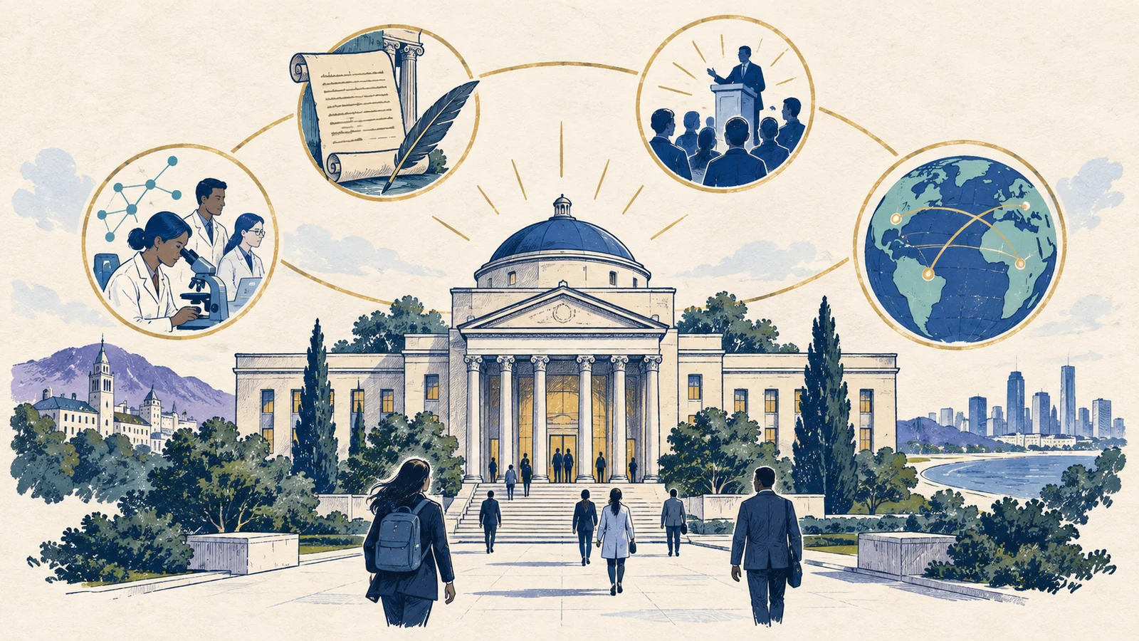 Editorial sketch illustrating Organizational Reputation