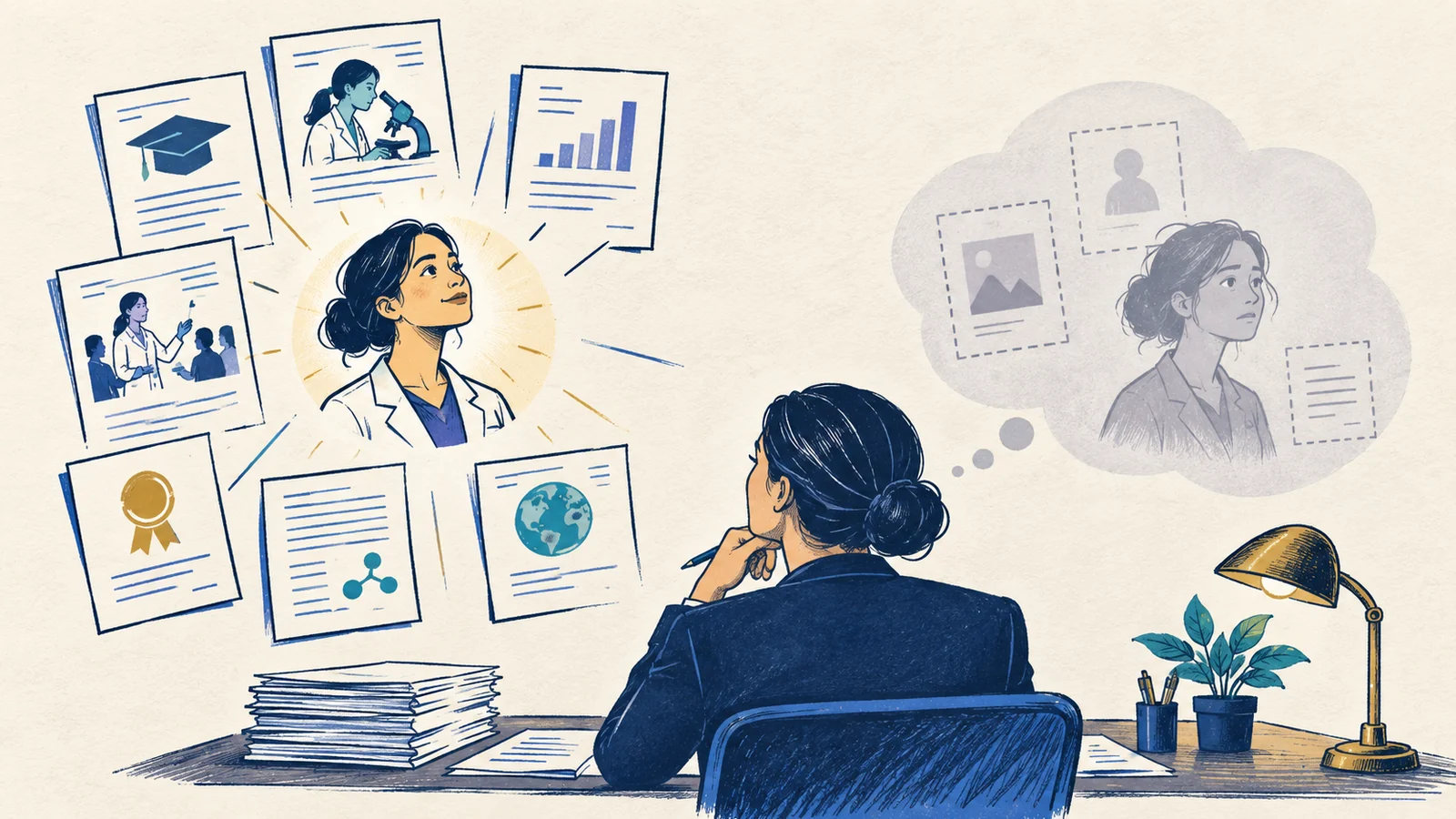 Editorial sketch illustrating Preponderance of the Evidence