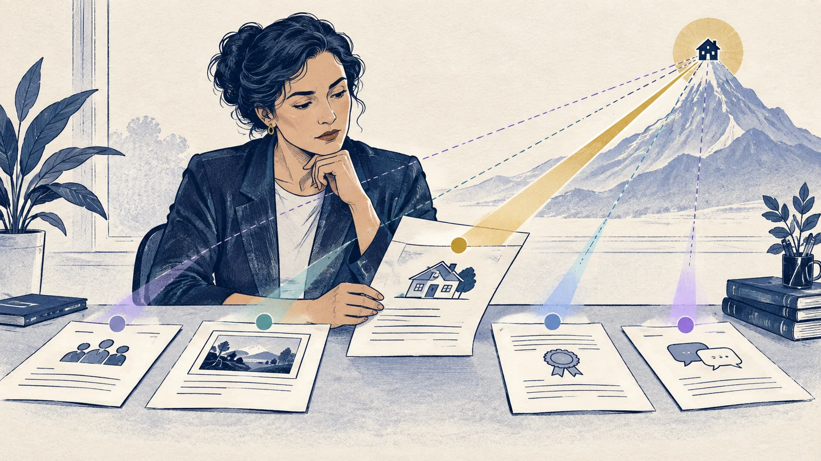 Editorial sketch illustrating Probative Value