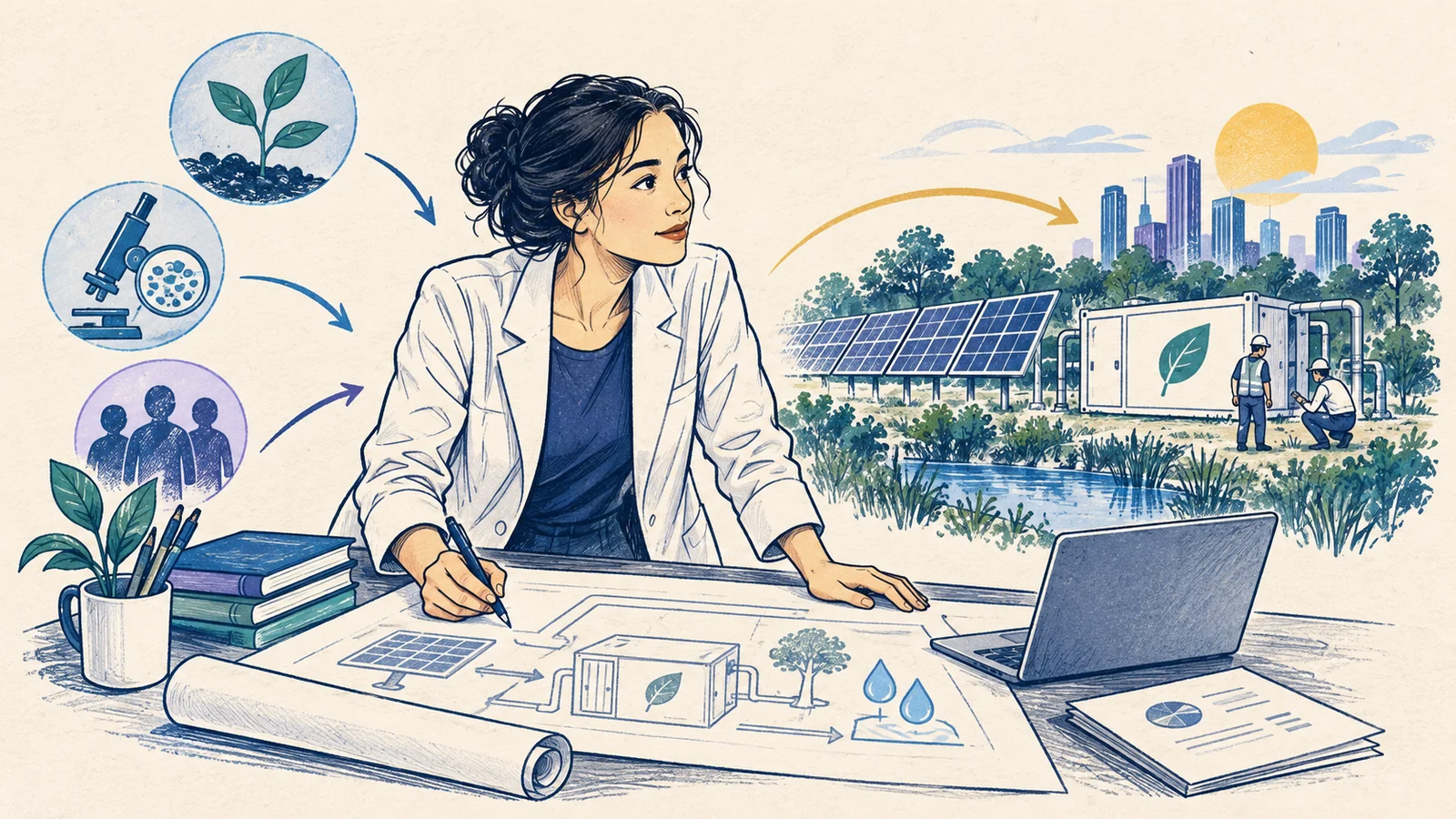 Editorial sketch illustrating Proposed Endeavor