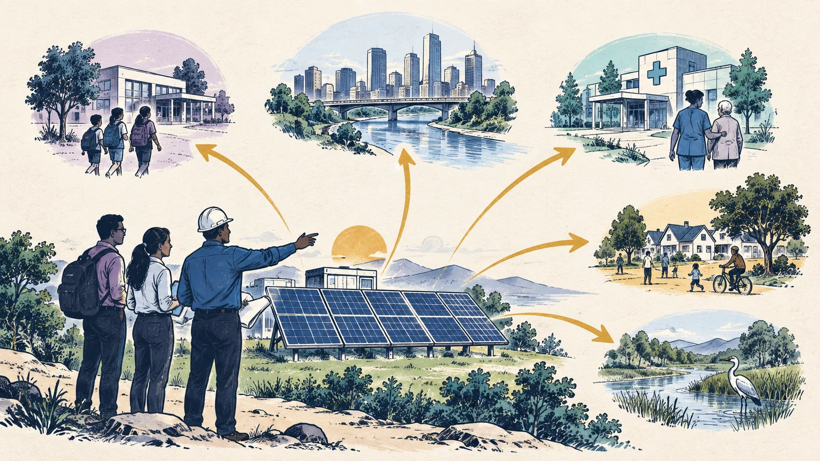 Editorial sketch illustrating Prospective Impact