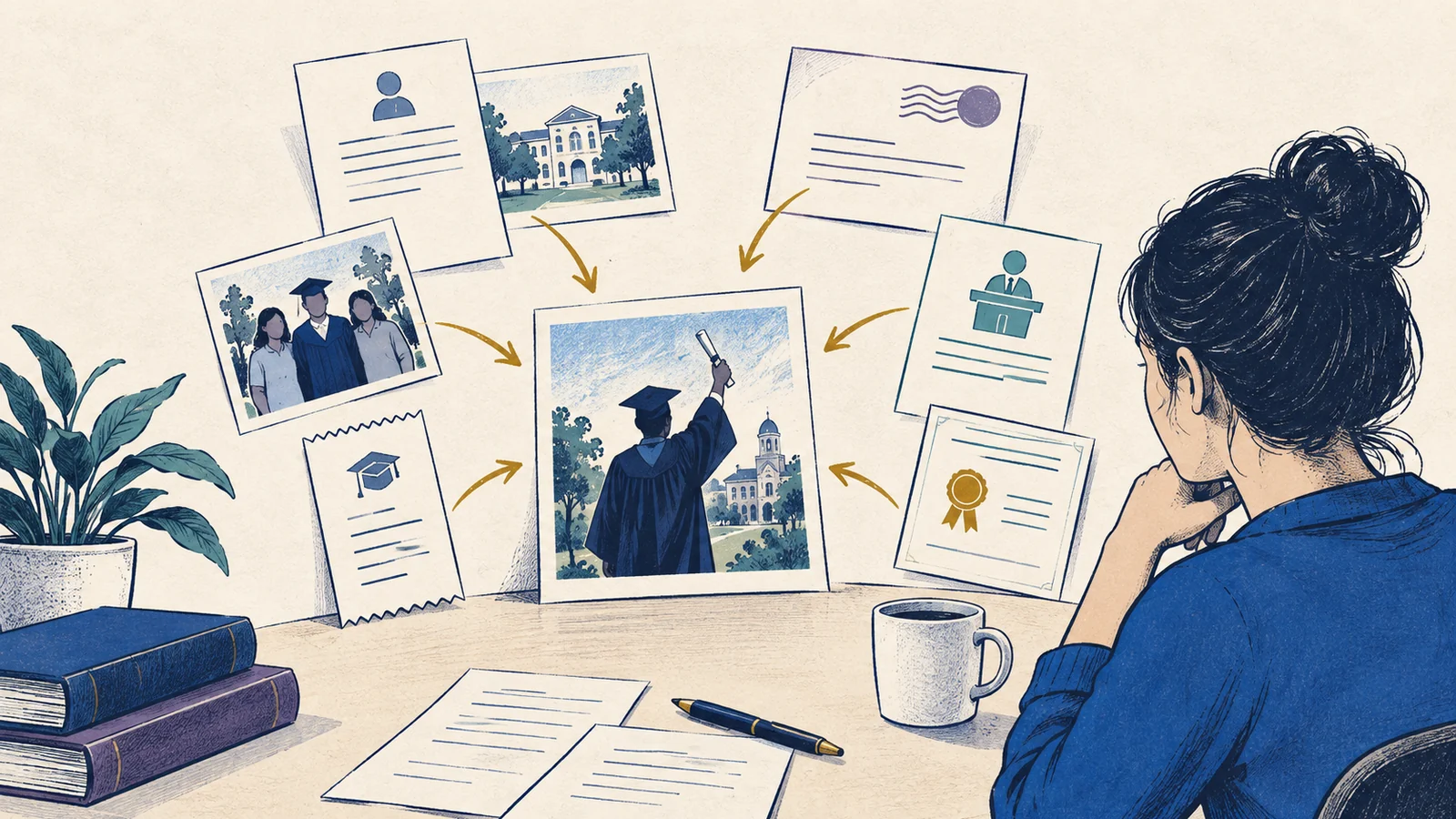 Editorial sketch illustrating Secondary Evidence
