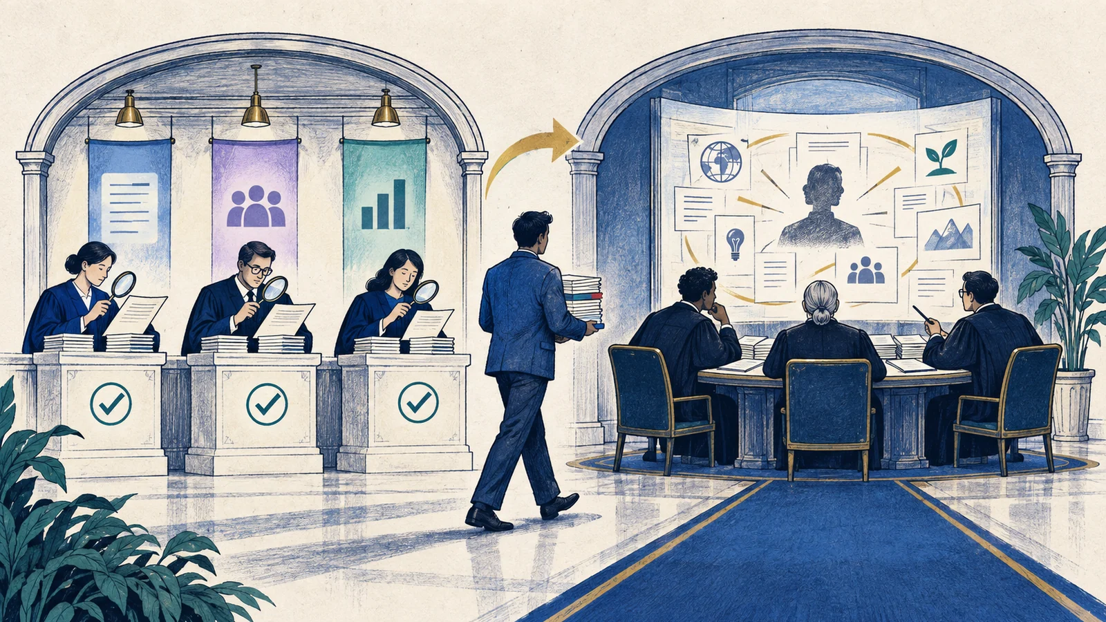 Editorial sketch illustrating Two-Step Analysis