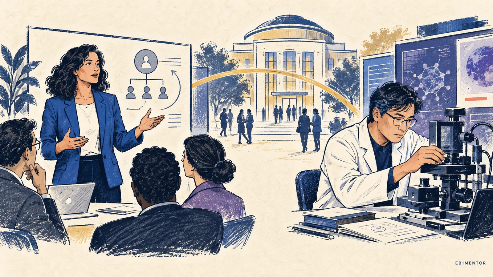 Editorial sketch illustrating Leading Role vs. Critical Role: Understanding the Difference